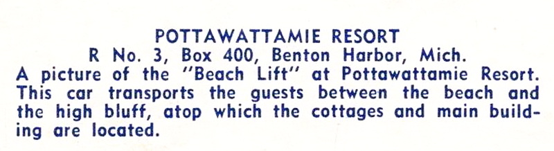 Pottawattamie Resort - Vintage Postcard (newer photo)